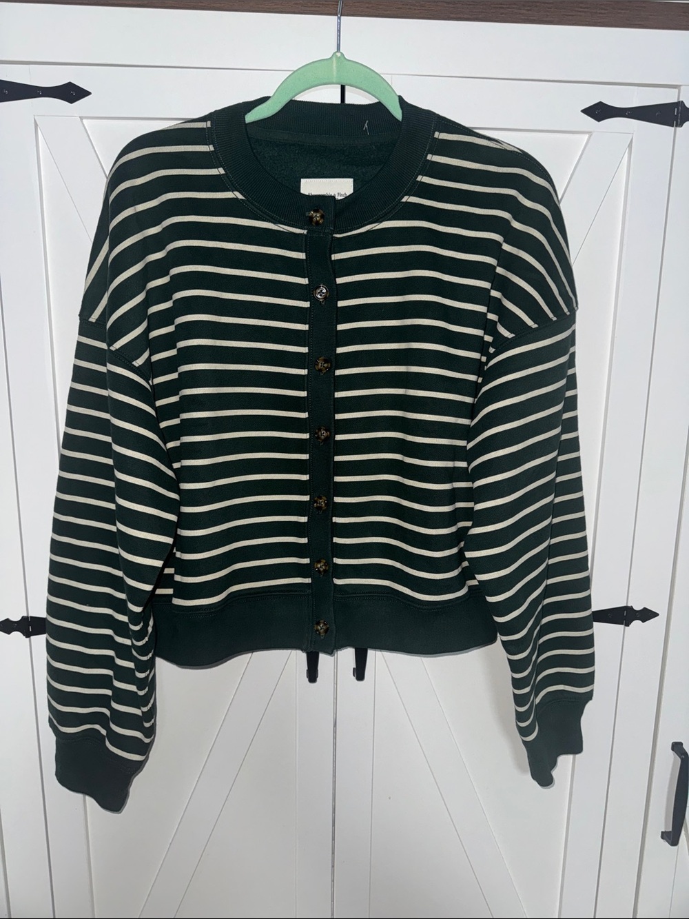 ABERCROMBIE & FITCH SUNDAY SHRUNKEN CARDIGAN